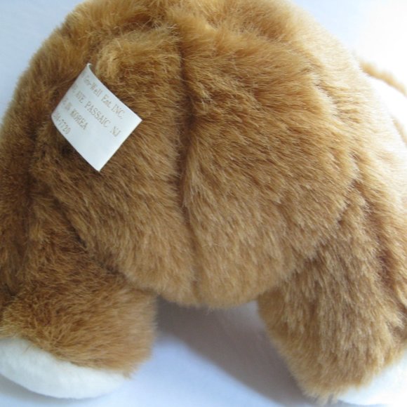 Vintage 1989 Easter Bunny Plush Gro-Well Ent Stuffed Animal With Tags - Picture 3 of 12